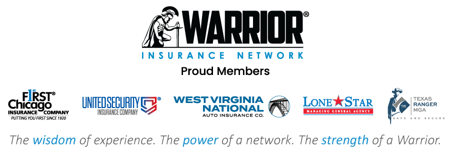 Logos of Proud Members of Warrior Insurance Network